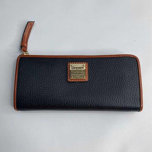 Dooney & Bourke Small Pebble Lexington Black Leather Purse & Wallet - Picture 7 of 9